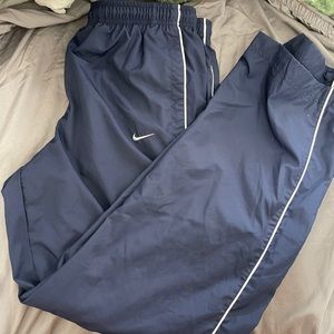 Nike navy blue track pants
